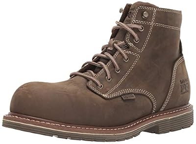 Timberland PRO Men's Millworks 6" Composite Safety Toe Waterproof Industrial Boot, Brown Turkish Coffee, 10.5 M US