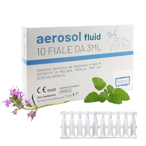 Dr. Corradini® Soluzione Fisiologica per Lavaggi Nasali con Acido Ialuronico Melissa Perilla e Timo Aerosol Lavaggio Nasale Adulti Bambini 10 Fiale