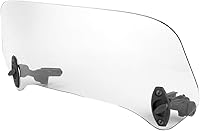 Vista 2 de Universal motocicleta clip ajustable en el parabrisas extensión alerón parabrisas deflector transparente