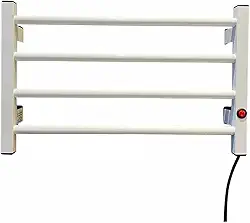 Toalheiro Térmico 4 Barras- Aquecedor de Toalhas Com Seletor de Voltagem 110/220 (BRANCO)
