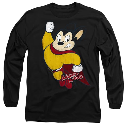 Mighty Mouse t-shirt manches longues mixte pour un style décontracté et urbain