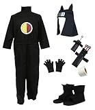 GDXMCCOS US size Anime Kankuro Cosplay Costume black Jumpsuit Halloween suit (X-Small)
