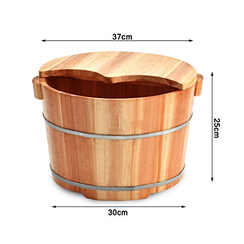 Tina de baño para pies de madera BABYCE para pedicura miniatura 2
