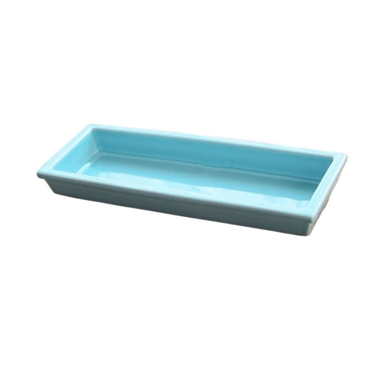 K5C7S3W9D6 plant dish saucer Chinese Style Minimalist Flower-arranging Vessels Rectangular Ceramic Potted Plant Drip Tray