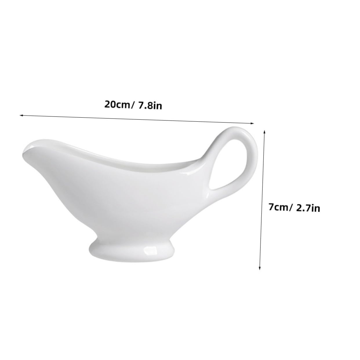 Ciieeo Sauce Cup Ceramic Sauce Boat Household Condiment Cup Gravy Boat Saucer