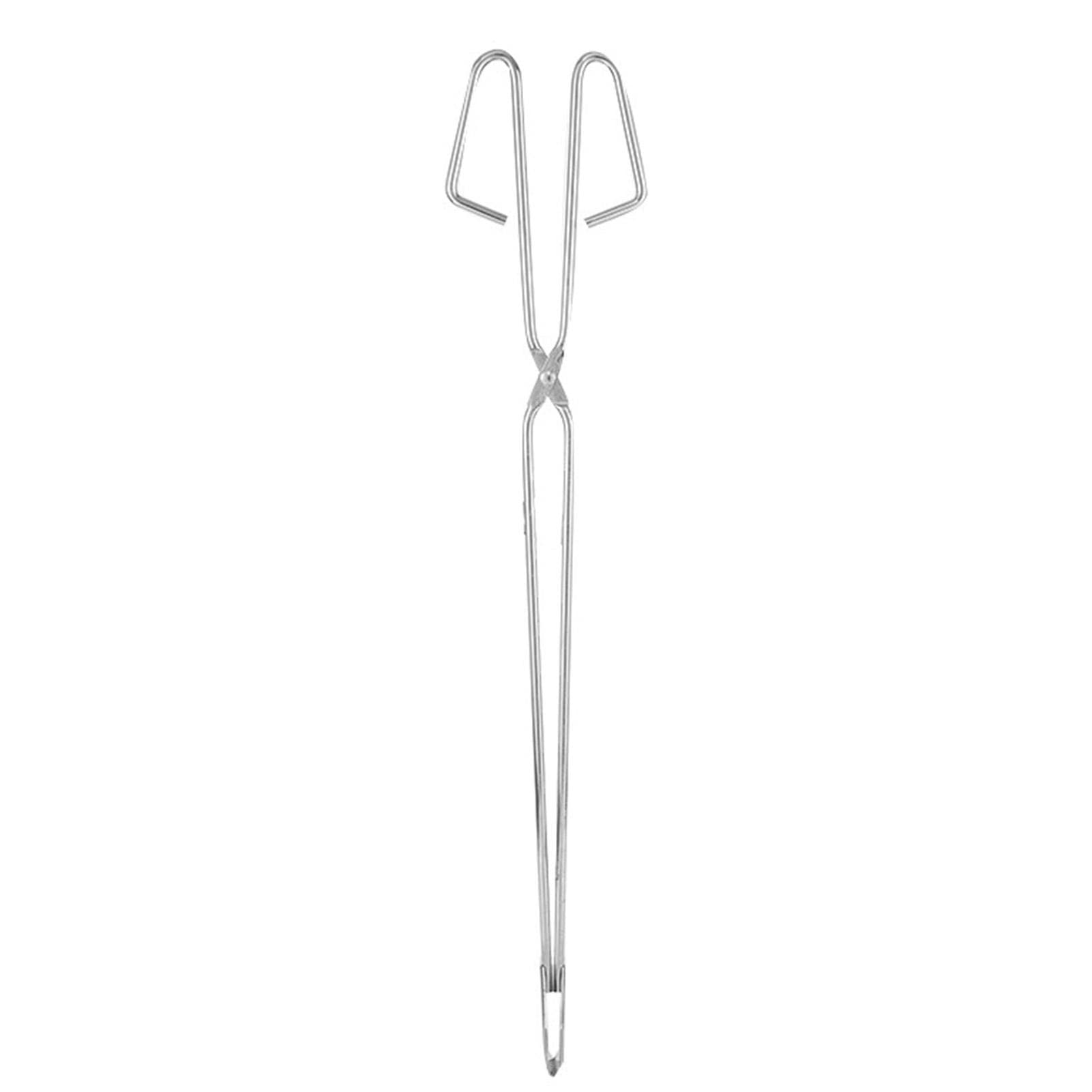 Pinze a forbice in acciaio inox, pinze a forbice in metallo per barbecue, spazzatura, carbone, con manico lungo 55 cm, per camino, picnic, barbecue, utensili da portata | spazzatura, carbone, con manico lungo 55 cm, per , picnic, barbecue, utensili da por