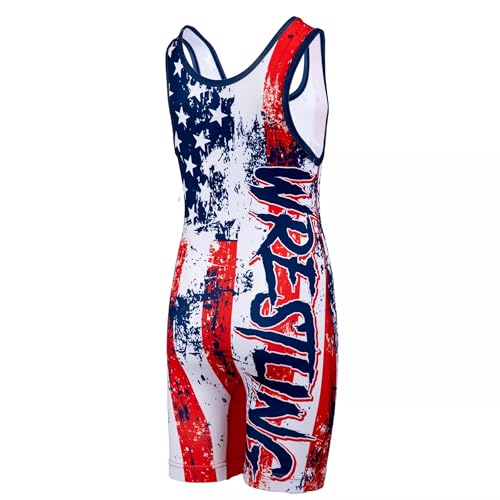KO Sports Gear - Unisex Wrestling Singlet, Comfortable & Breathable, 4 Way Stretch, Gymnastics, Running, Weightlifting