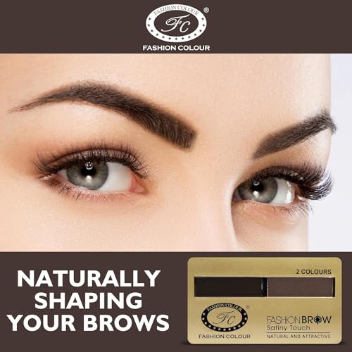 FASHION COLOUR Dual Eyebrow Powder Kit (8g)| Powder With Brush | Long-Lasting | Natural Looking Brows | Rich Color Payoff | Available in 2 Shades | Waterproof and smudgeproof... - Image 4