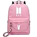 Produktbild ZIGJOY Kpop Bulletproof Boy Scouts Bangtan Jungen Rucksack Daypack Schultasche Bookbag mit USB-Ladeanschluss Suga Jin Jimin Jung Kook Für Fans V Pink