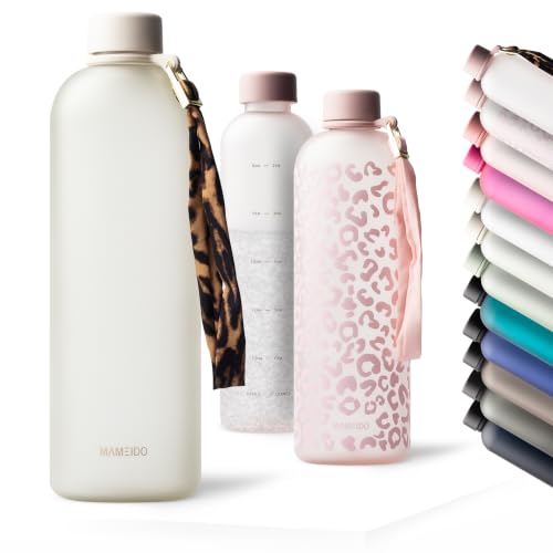 MAMEIDO Trinkflasche Kohlensäure geeignet aus Tritan 1,5 l Ivory Beige – Ansicht 1