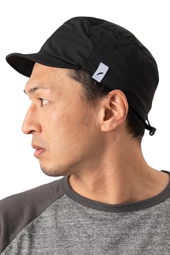 [ナコタ] 撥水 トレイル ワークキャップ 帽子 メンズ レディース 大きいサイズ アウトドア 釣り 軽量 通気性 キャンプ ゴルフ XL(頭周り約58.5～60.5cm) ブラック