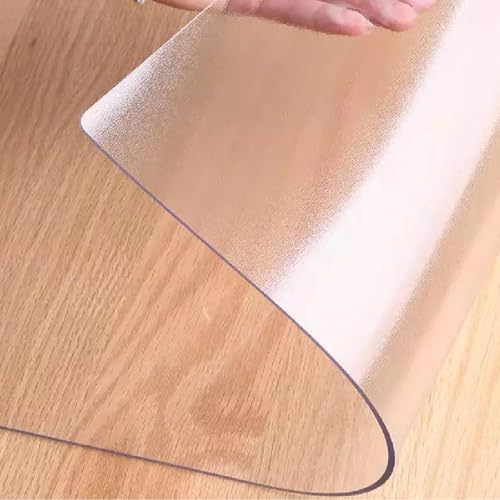 Nappe de table rectangulaire transparente pour repas de famille sans taches - 2