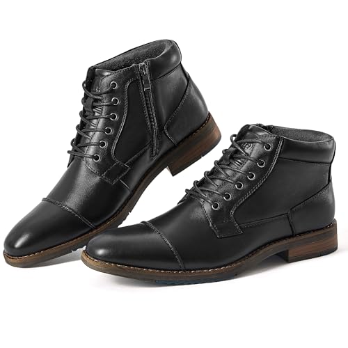 Arkbird Mens Genuine Leather Dress Boots with Zipper