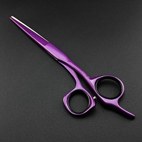 Professional 440 Steel 5/5.5/6 inch Purple Hair Scissors Cutting Barber Haircut Scissor Shears Hairdressing Scissors (Co