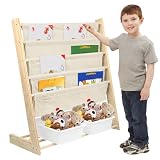 📏【 Structure en Pin Massif et Format Compact Cette】bibliotheque enfant mesure 78x69x33 cm Parfaite pour les petits espaces tout en offrant un grand volume de rangement livre et jouet
