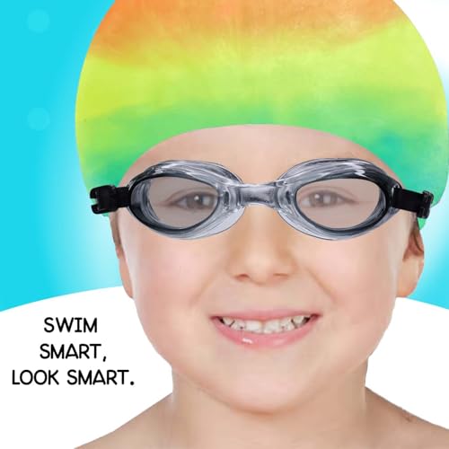 Image of Confidence 2Pcs Swimming Goggles for Kids and Adults Swim Goggles with Adjustable Strap for Boys and Girls Swimming Goggles with UV and Anti-Fog Protection