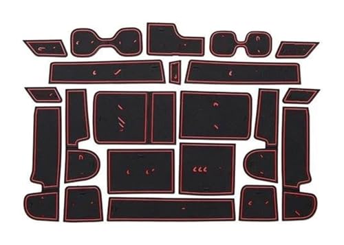 �ԗp����~�߃J�b�v�}�b�g �p CRV CR-V CR V 2007-2019 ���o�[�}�b�g ����~�߃Q�[�g �X���b�g�J�[�X�e�b�J�[ �A�N�Z�T���[(Red 17-202)