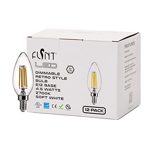 Flsnt DSB1140FIL-C27-12 B11 E12 Led Candelabra Bulbs 60W Equivalent thumb #7