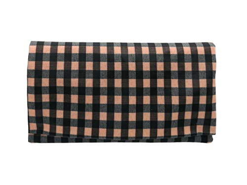 Plan B, Pitillera Tabaco de Liar, Yolo 01, 16 x 8,50 cm, 50 g, con Bolsa Interior de Goma EVA, Cuadros Marron y Negro, Unisex, de Tela (Mi Hatillo)