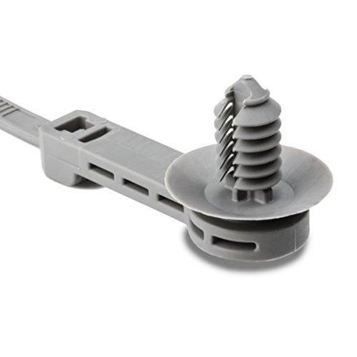 HellermannTyton 157-00119 Off-Set Fir Tree Cable Tie, 9.0