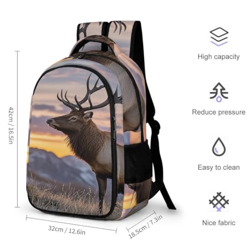 Mochila de viaje para escapadas de fin de semana con diseño de ciervo 2