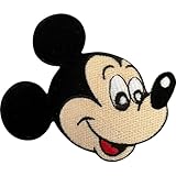 Écusson Mickey brodé à thermocoller ou à coudre, motif souris, décalcomanie pour jean, veste, manteau, t-shirt, robe, jupe, pyjama, pull, loisirs créatifs