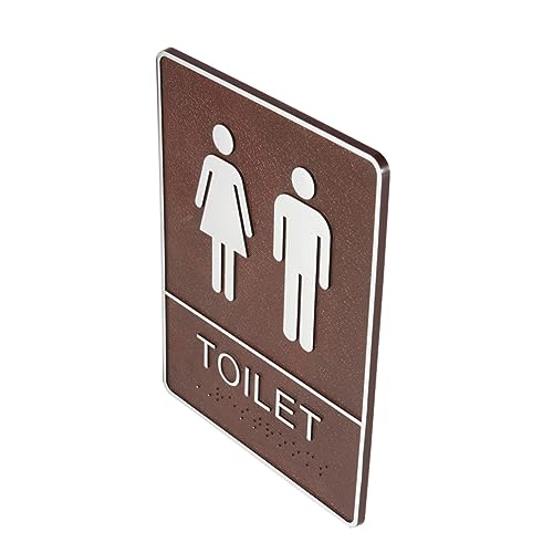 STOBOK Cartello Bagno Resistente Per Wc Adesivo Murale Creativo Per Cartello Per Bagno Decalcomanie Artistica Per Uomo e Donna