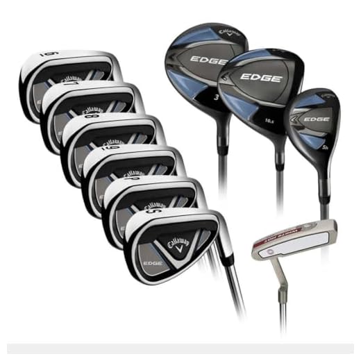2024 Callaway Edge Men's Golf Club Set - 10-Piece Steel Set with Regular Flex for Right-Handed Male Golfers