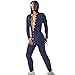 kekison Jumpsuit Schlafanzug Herren Sexy Strampler Einteiler Onesie Pyjamas Funktionale Praktisch Geknöpfte Klappe Erwachsene Bodysuit Hausanzug Overall Langarm Bodysuit Geschenke für Männer