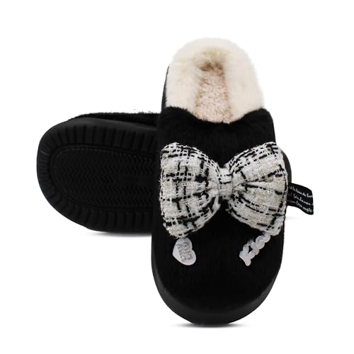 Image of VRITRAZ Women's Comfort Slip On Closed Toe Warm Winter with Cute Design print House Clog Indoor Slipper