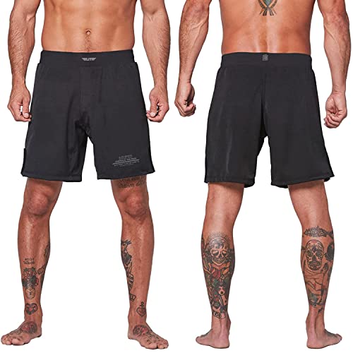 BJJ Shorts for Men – MMA Fight Shorts, No Gi, Jiu Jitsu, Grappling, Boxing, Kickboxing, Cage Fighting, UFC Training Shorts