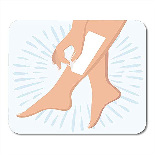 Preisvergleich Produktbild Gaming Mausepad,Pad Maus Unterlage,30X25Cm,Gummiunterseite Mausmatte,Epilationswachs Enthaarungsverfahren Wachsen Zuckern Prozessstreifen Haarentfernung Bein Nicht-Lippen-Gummi Mousepad, Bürobedarf