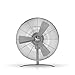 Stadler Form Designerski wentylator Charly Little, średnica 35 cm, funkcja wychylenia, trzy poziomy prędkości, regulowany nachylenie, srebrny
