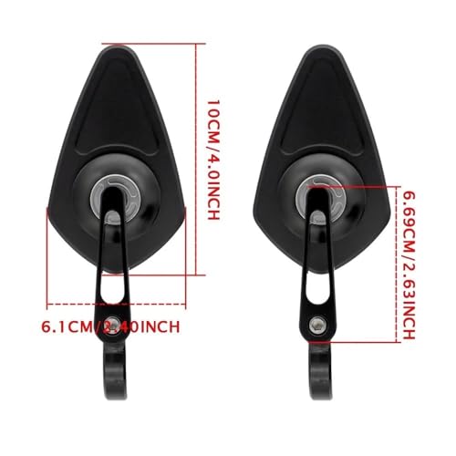 Espejo retrovisor manillar de aluminio CNC para MT09 TMAX FZ10 3