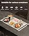 Warming Mat for Food,Food Warming Mat,Electric Warming Tray for Buffets Party and Home Daily Use,Heating Fastly in 10s,Portable Design,Timed Function for Your Family.