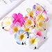 SHERCHPRY 12pcs Plumeria Hair Clips, Plumeria Hair Barrettes Clips, Hawaiian Plumeria Clip, Plumeria Accessories for Bridal Wedding Summer Beach Party