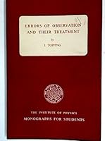 Errors of observation and their treatment B0007JER4Y Book Cover