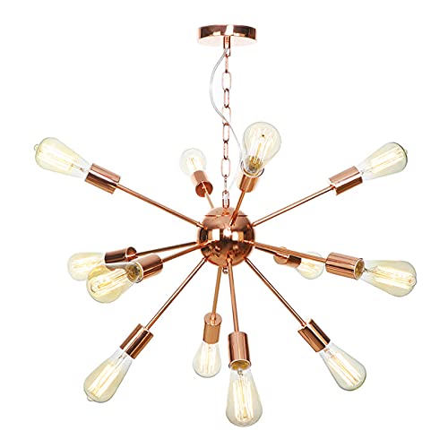 Lustre Spoutnik or rose pour illuminer chaleureusement votre salle à manger