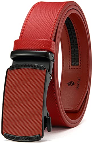 Image of DOOPAI Men's Leather Ratchet Belt, 1 3 /8 inch Wide, Cut-to-Fit