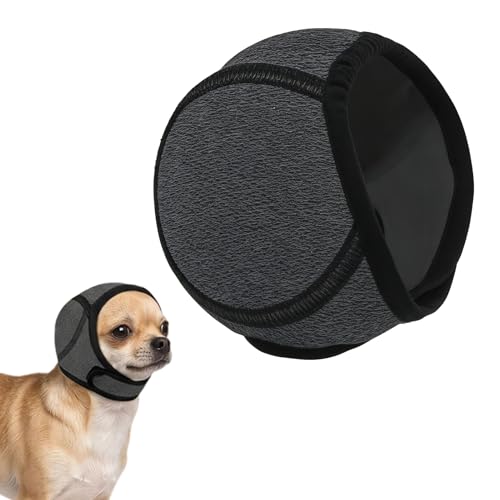 Dog Ear Protectors for Dogs Waterproof Adjustable Dog Snood Ear Muffs Noise Protection Calming Hood for Grooming Bathing Swimming Anxiety Relief Pet Ear Covers (M)