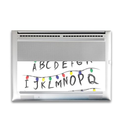 Image of Glossy Glitter Gaming Skin Compatible with HP Envy x360 16 inch (2023) - Stranger Alphabet - Premium 3M Vinyl Protective Wrap Decal Cover - Easy to Apply | Crafted in The USA by MightySkins