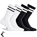 Produktbild CASRIC Tennissocken Damen | Socken Damen 35 - 38 weiß und schwarz | 4 | Paar Tennissocken aus natürlicher Baumwolle - Sportsocken - Fussball socken - Ideal für den täglichen Gebrauch und für Sport