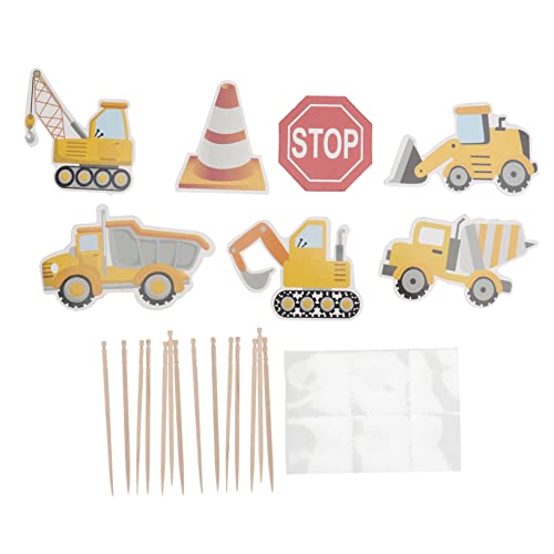 Gadpiparty 24 Pçs Toppers De Bolo Decoração De Frutas Chá De Bebê Palhetas De Frutas Cupcake Topper