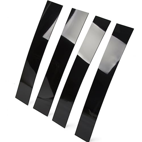 Pegatina de pilar de ventana para Benz CLS 2012-2016, molduras exteriores negras, 4 uds.