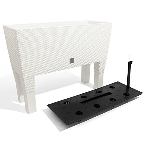 High Pot 30 l Prosperplast - etui High Plastik w kolorze białym, 46 (wysokie) x 60 (szerokość) x 25 (głębsza) CMs