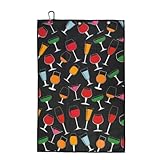 Toalla genérica para palos de golf, 61 x 41 cm, toalla portátil multifunción con toalla de golf divertida para hombres, golfistas, al aire libre, deporte, bolas, clubes