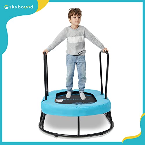 Skybound Kids Trampoline With Handle - Mini Trampoline For Kids With Adhd, Autism & Sensory Needs - Sensory Toys For Autistic Children - Toddler Trampoline Indoor-Two Handles For Balance And Security #TOP5
