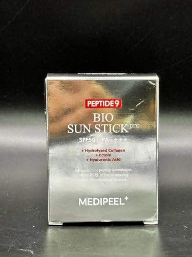 Generic MEDIPEEL Peptide 9 Bio Sun Stick Pro Sun Screen Anti Wrinkle Unisex,Peptide 9 Bio SPF50+, Portable UV Protection Sunscreen Stick