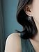 Minimalist Spike Dangle Drop Hoop Earrings for Women Girls 925 Sterling Silver Charms Hoops Cuff Cartilage Stud Tragus Helix Wrap Geometric Hypoallergenic Fashion Personalized Punk (Silvery)