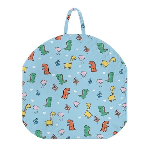 Sellikakes Cute Dinosaur Baby Lounger Replacement Cover, Soft Breathable Removable Newborn Lounger Cover for 0-12 Months Infant Lounger Cover Baby Floor Seat Cover